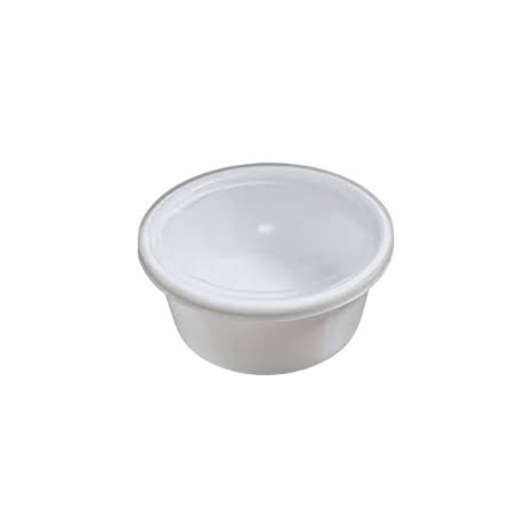 Damati Round Plastic Container with Lid | 250 ml (8 Oz)