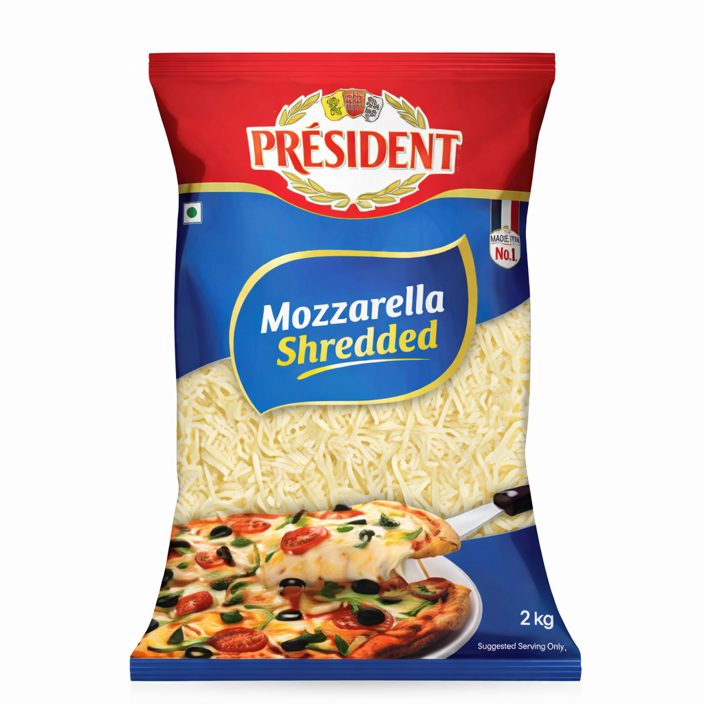 President Mozzarella Shreeded 2kg ( 1*12)