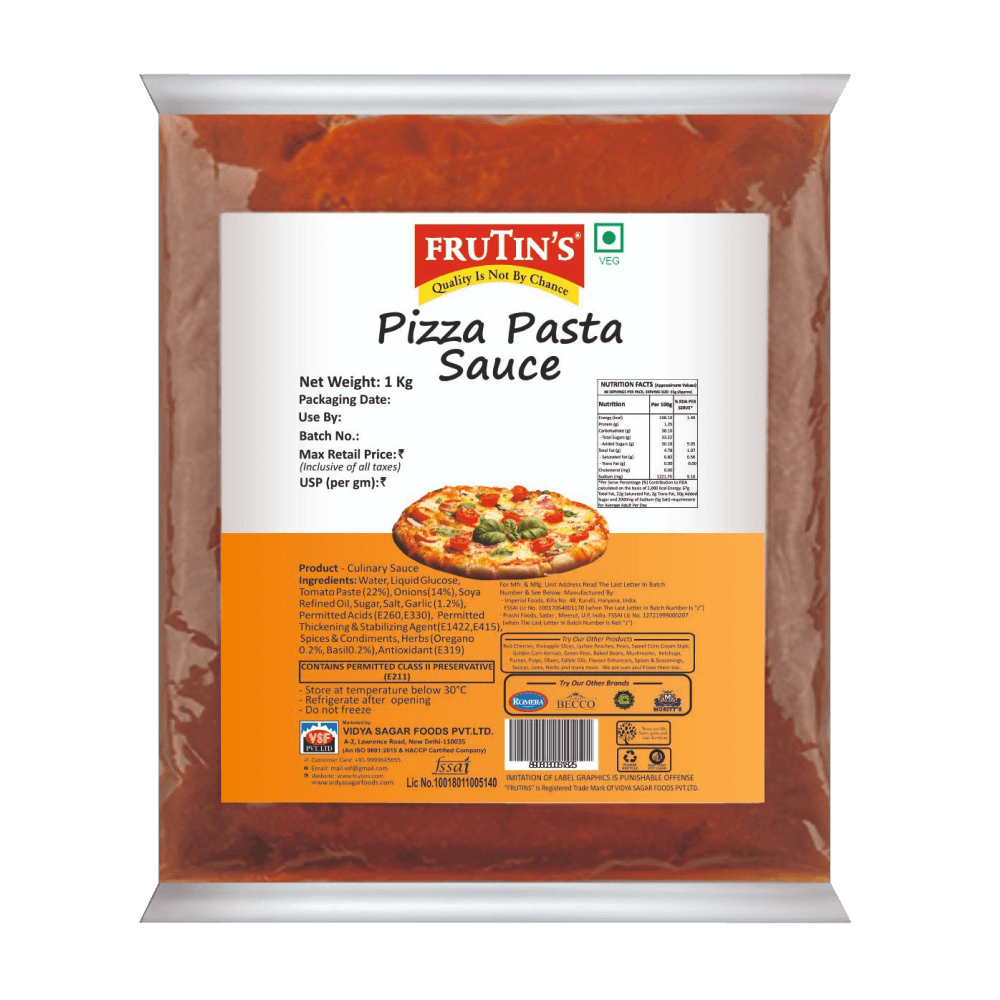 Frutin's Pizza Pasta Sauce 1 Kg