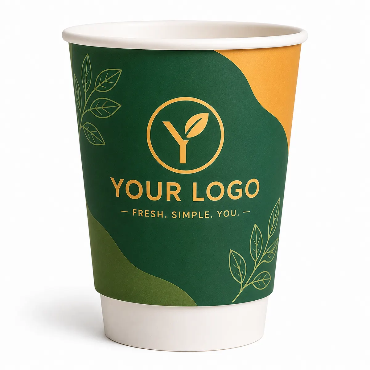 Customized Double Wall Paper Cups – Single & Multi-Color Printing