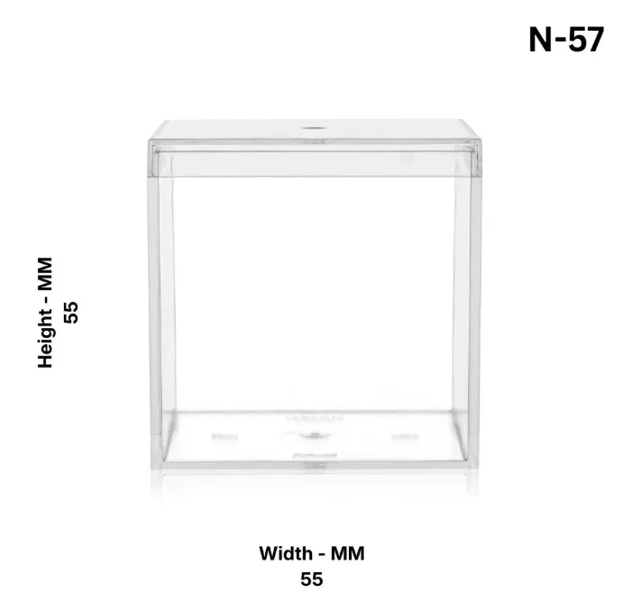 Acrylic Plastic Cube Box N57 2
