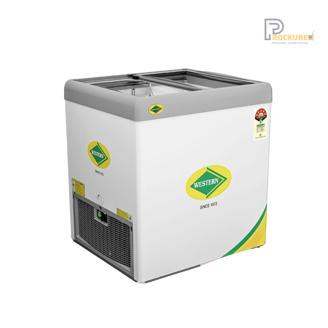 Western F250GL25 Glass Top Chest Freezer – 192L