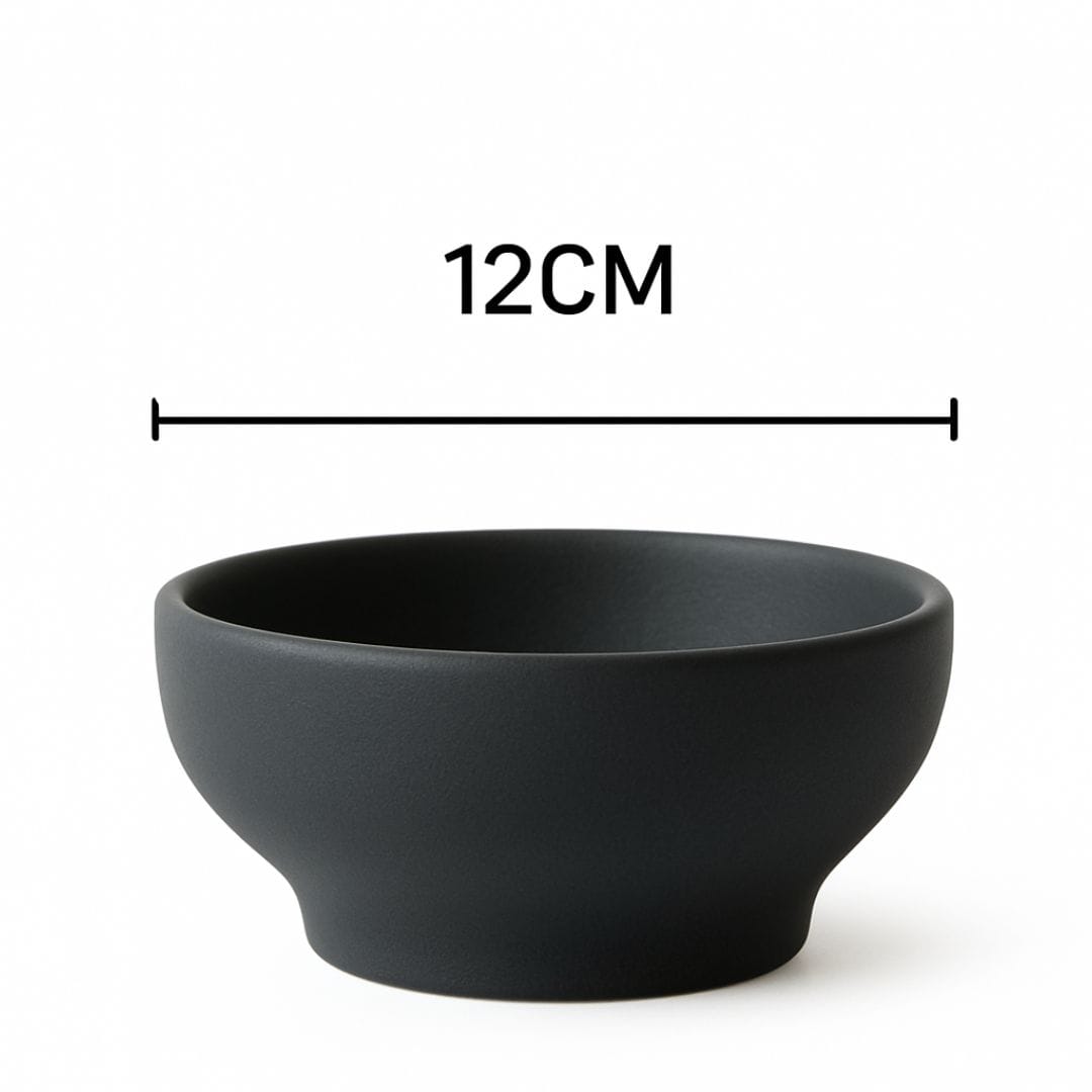 Sanaai Modern Black Studio Bowl Porcelain - 48 Pc Carton for Fine Dining & Restaurants 2