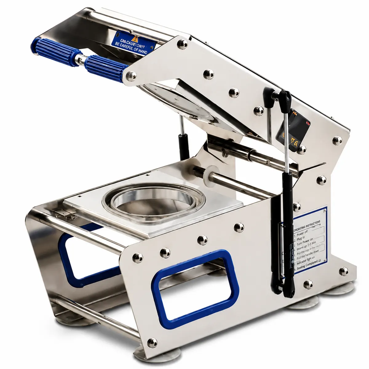 Manual Round Cup Sealer with 700 Cups/Hour Capacity | 220V, 200W Lever Operated