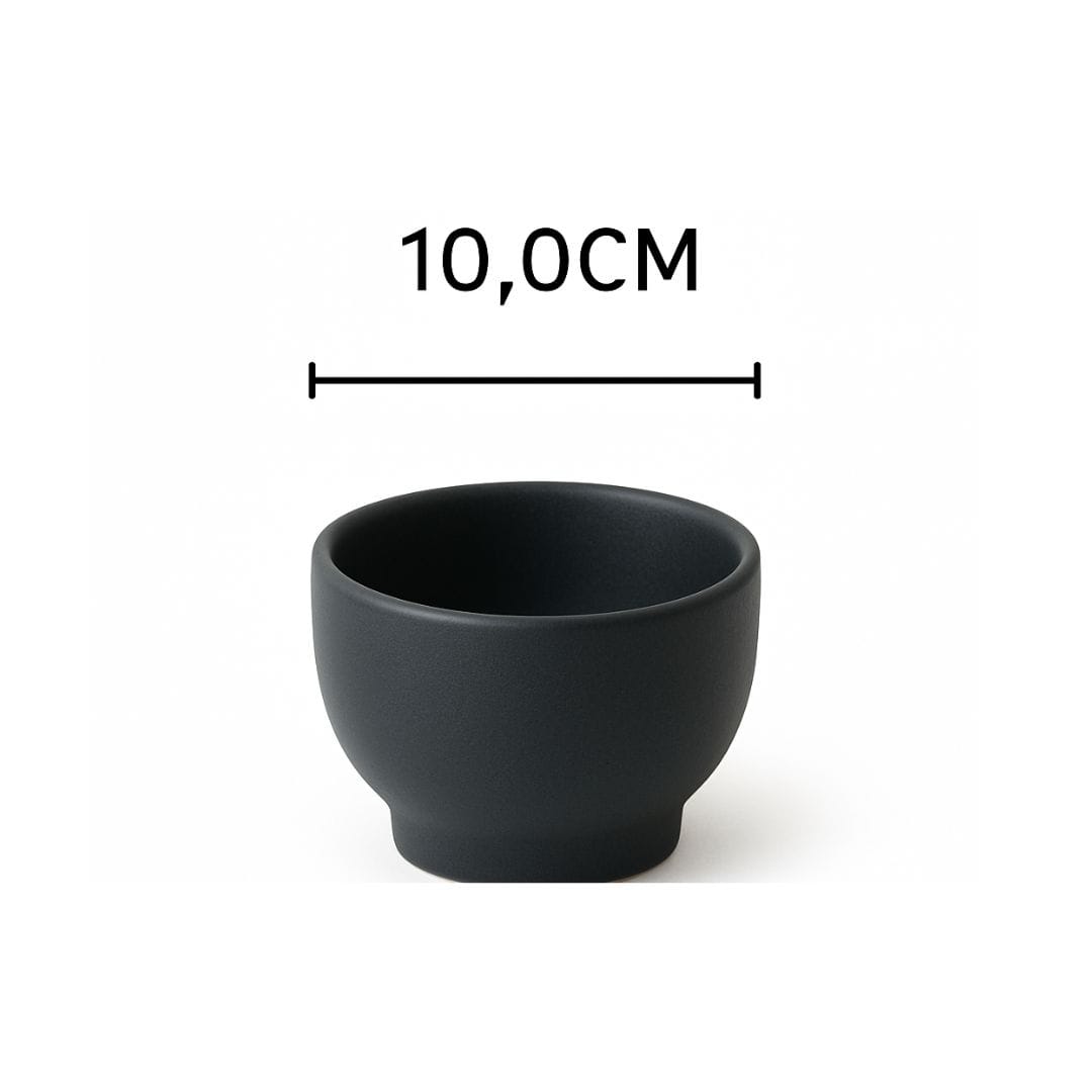 Sanaai Modern Black Katori - Porcelain Bowl for Restaurants & Hotels (48 Pc Carton)