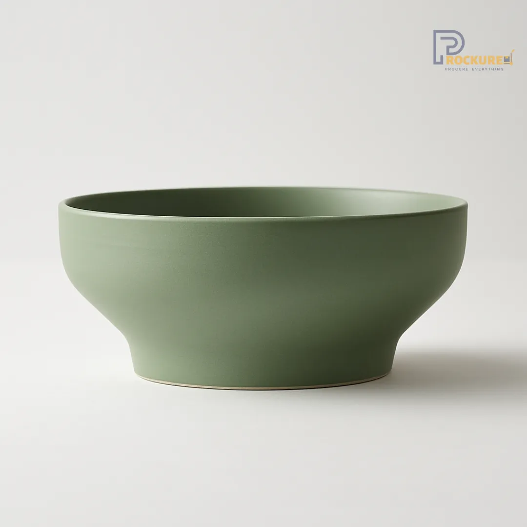Modern Green Porcelain 11.5CM Soup Bowl (325 ML) – (Set of 24) – Sanaai