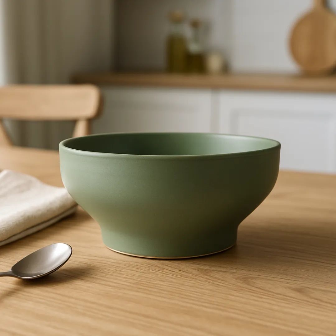 Modern Green Porcelain 11.5CM Soup Bowl (325 ML) – (Set of 24) – Sanaai 3