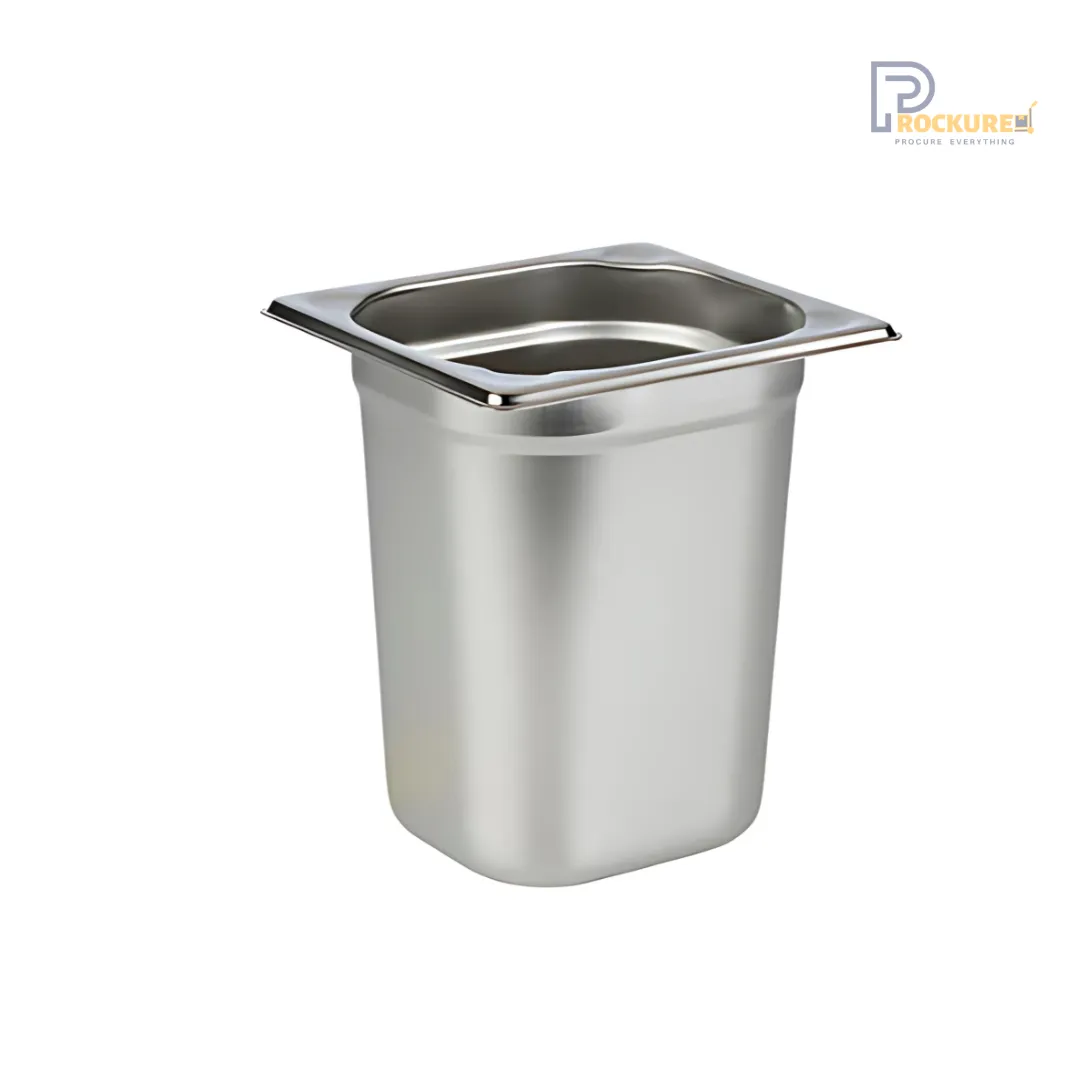 Stainless Steel 202 GN Pan 1/6 – 200mm Deep | 3.2L
