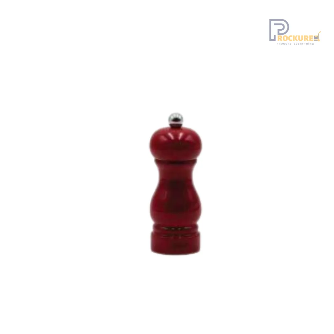 Bisetti Sorrento Series Pepper Mill – 13 cm (Red) | Bold & Functional Grinder