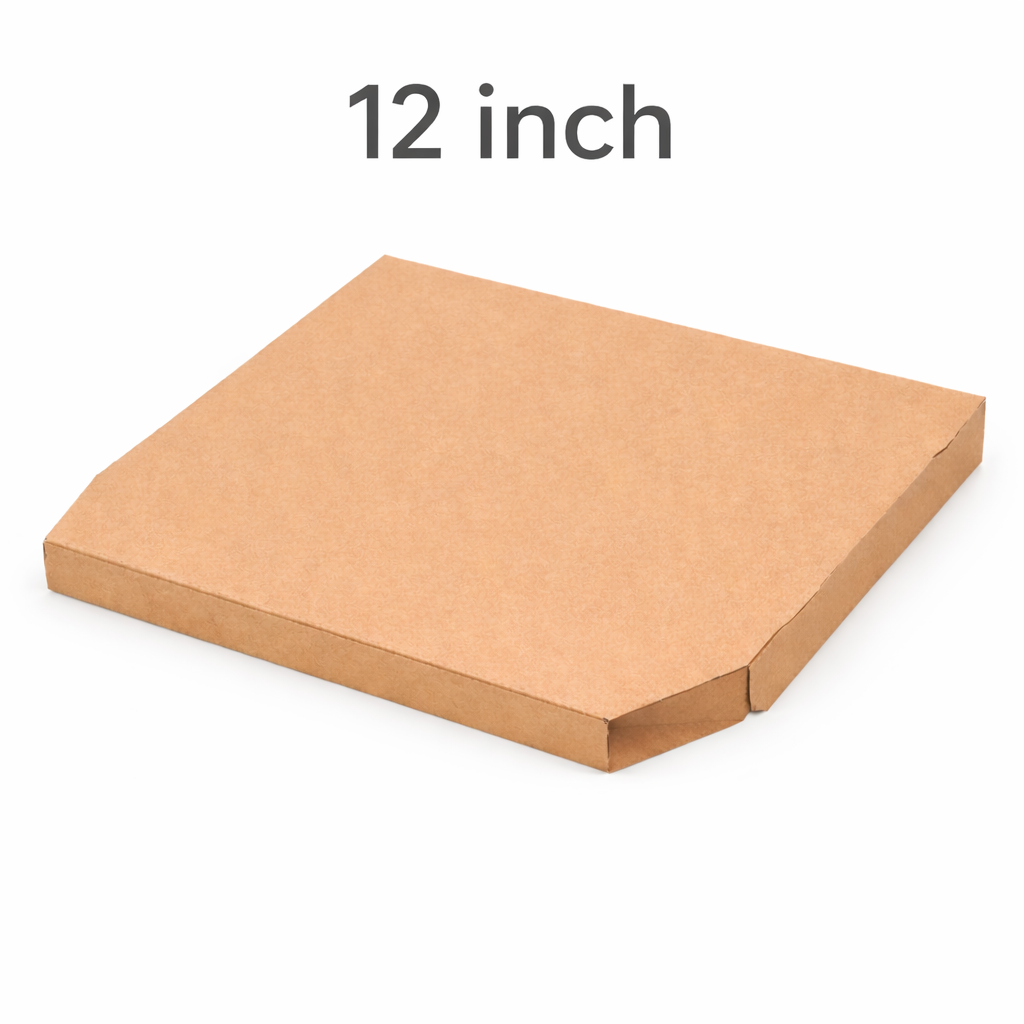 Diamond Shaped Kraft Brown Plain Corrugated Pizza Box 12 Inch (500 pcs)