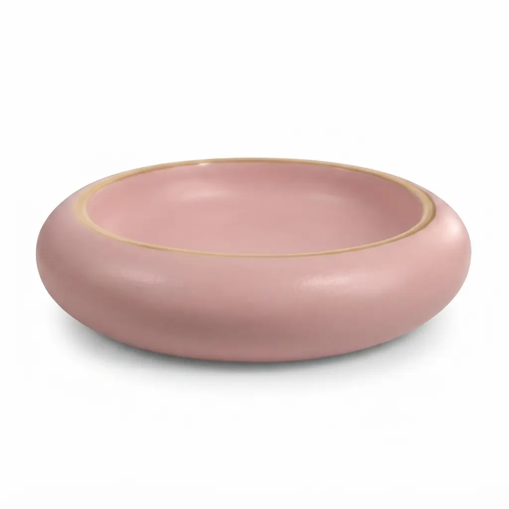 Meraami Aura Blush Ceramic Round Bowl 22 cm