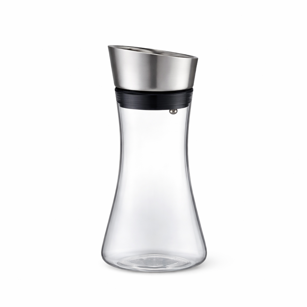 Small Polycarbonate Water Pitcher with Stainless Steel Lid - PC Pitcher SS lid