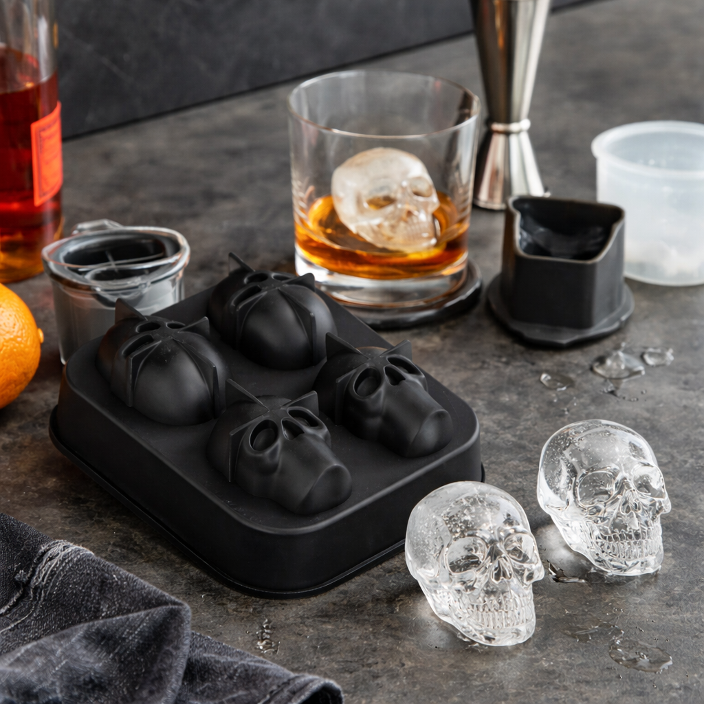 Skull Silicone Ice Mold - Ice Mold Silicon IMSLC
