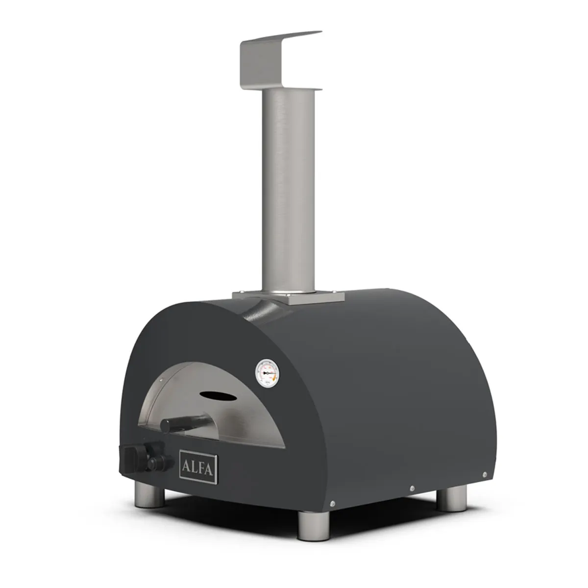 Alfa Forni Moderno Portable Hybrid Gas & Wood Fired Pizza Oven 1 Pizza 40 x 40 cm 3