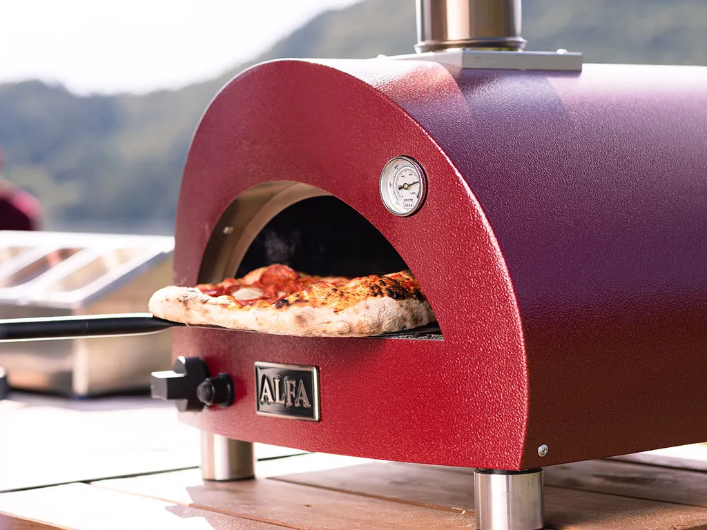 Alfa Forni Moderno Portable Hybrid Gas & Wood Fired Pizza Oven 1 Pizza 40 x 40 cm 6