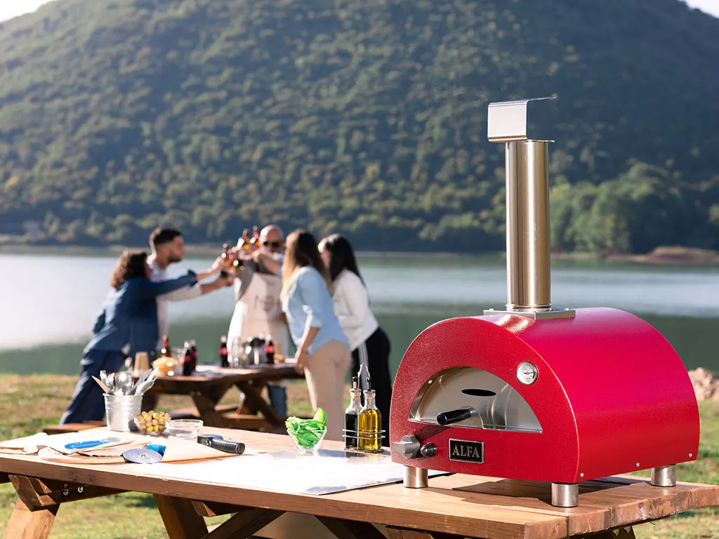 Alfa Forni Moderno Portable Hybrid Gas & Wood Fired Pizza Oven 1 Pizza 40 x 40 cm 5