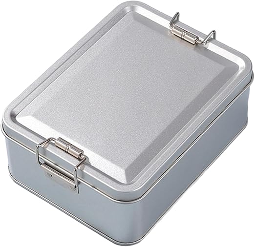Lockable Tiramisu Box - Food-Grade Tinplate Storage for Desserts and Snacks