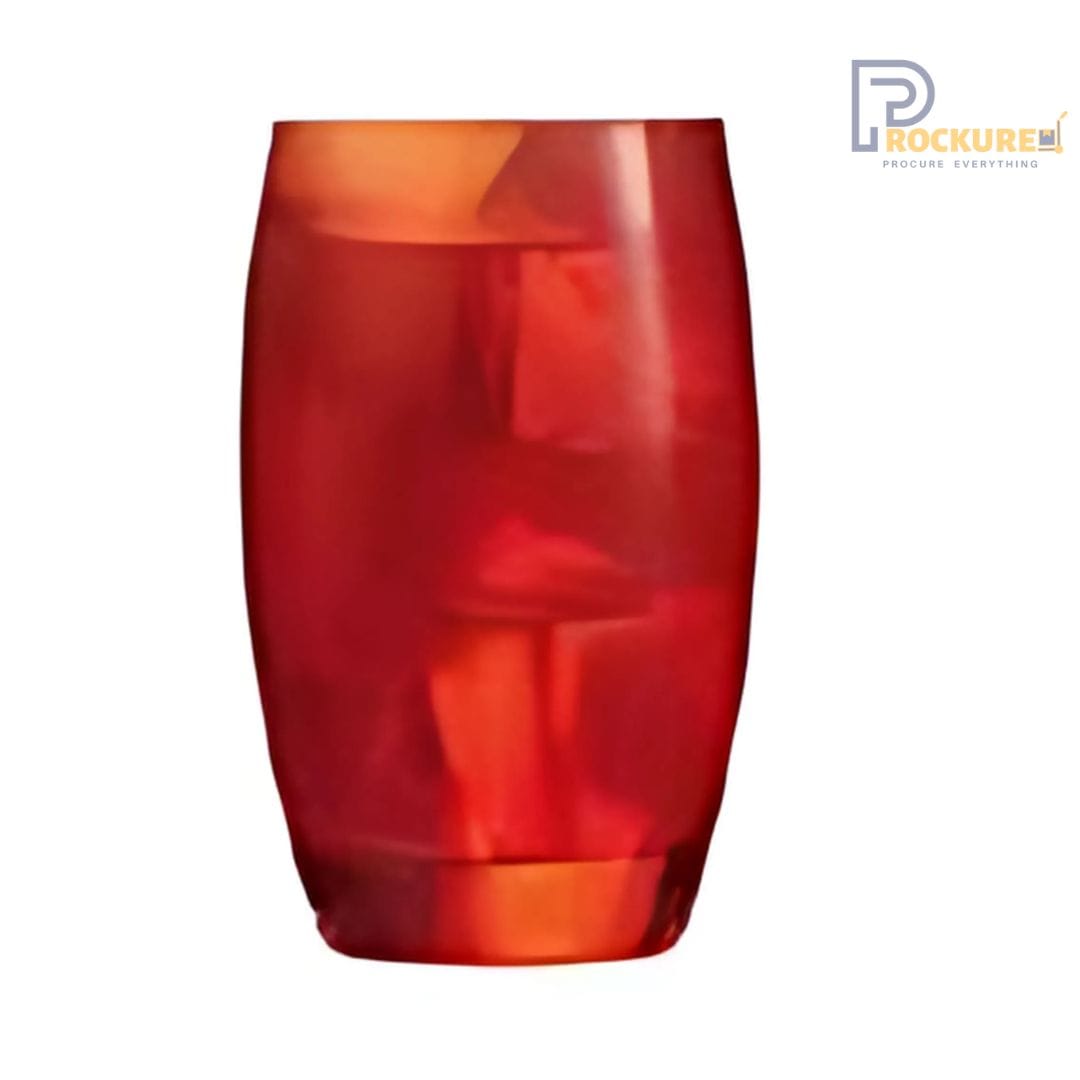 Arcoroc Salto H/B Tumbler - 35 cl Studio Red Glassware (24 pc Carton)