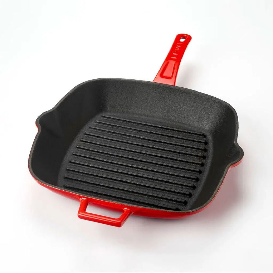 Lava Cast Iron Grill Pan 26 × 26 cm - Square grill pan 26x26 4