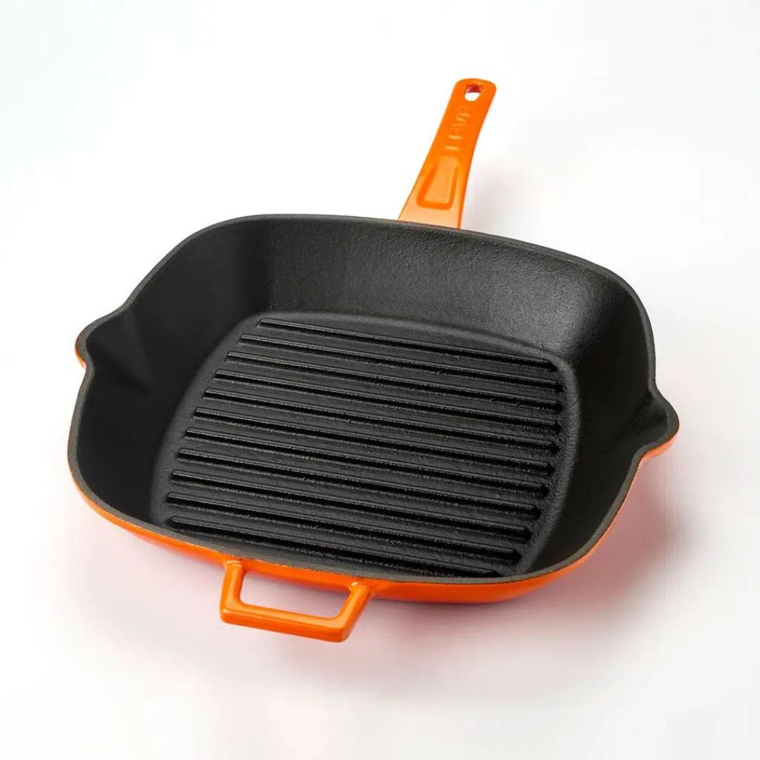 Lava Cast Iron Grill Pan 26 × 26 cm - Square grill pan 26x26 2
