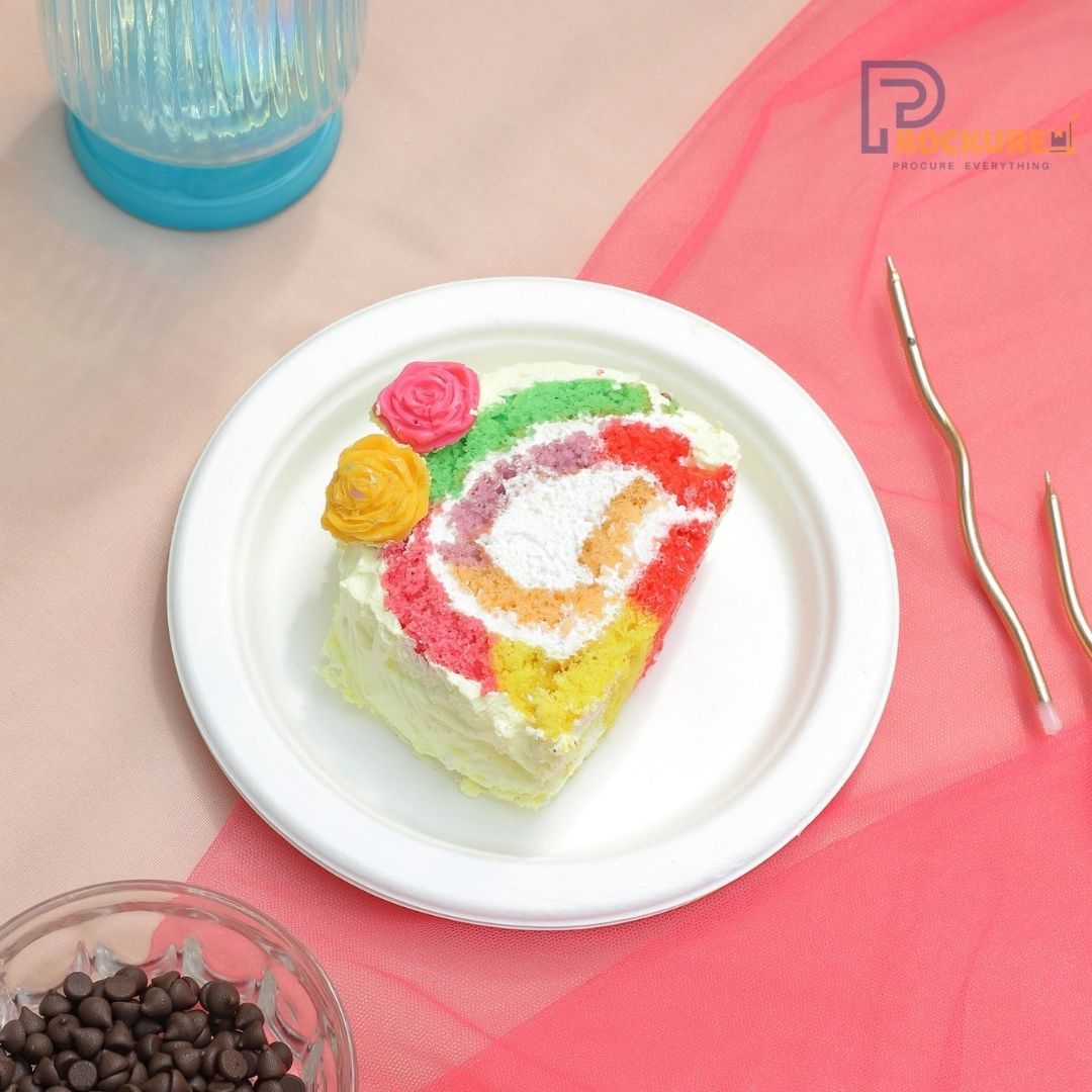 White Bagasse Deep Round Plate 6 Inch | Biodegradable Plate