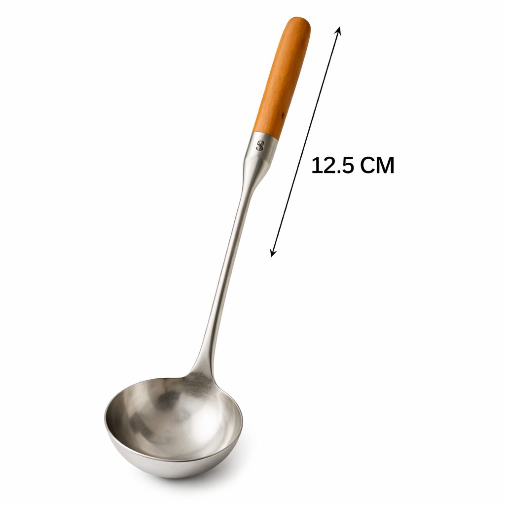 Wooden Handle Ladle 12.5 CM - Ladle Wooden Handel 3