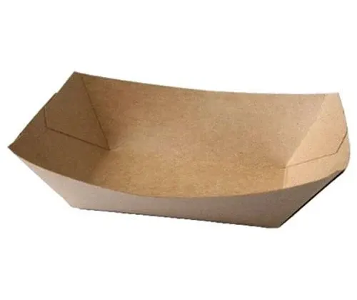 Kraft Brown Disposable Food Trays – Heavy-Duty, Leak-Resistant, Compostable & Microwave-Safe | Variable Sizes