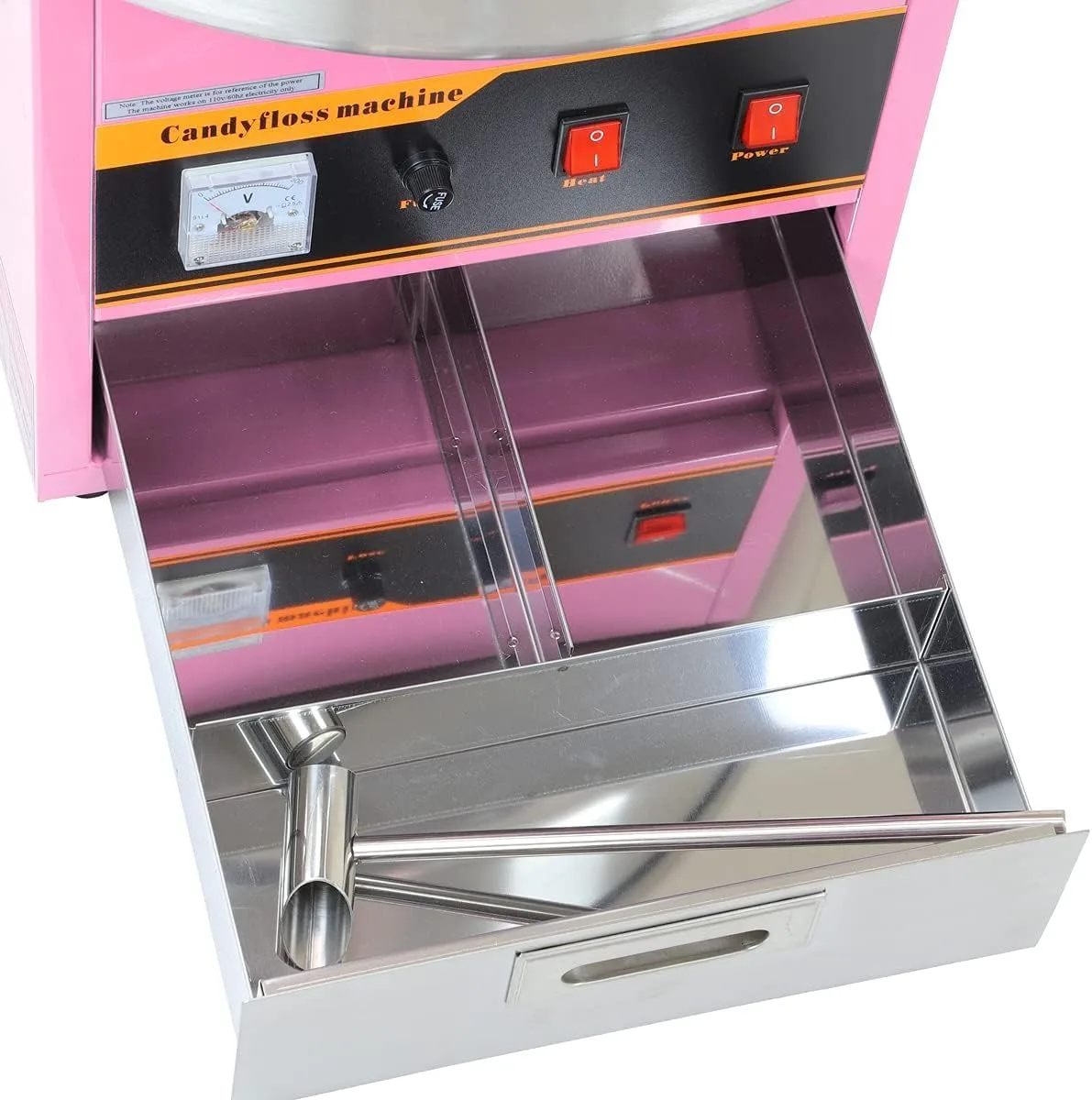 Electric Candy Floss | Commercial Cotton Candy Machine | Stainless Steel Bowl CCE-520 4