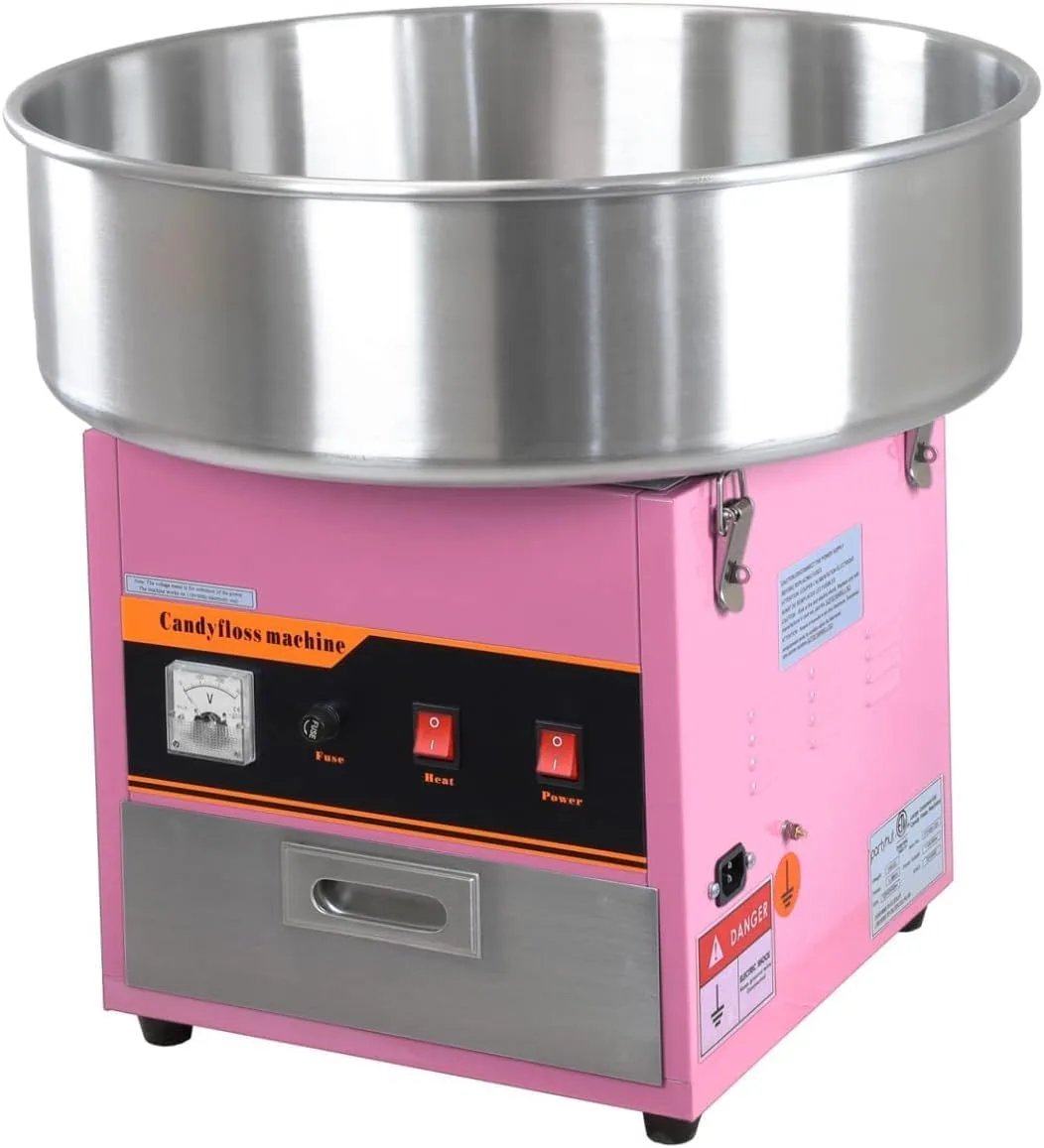 Electric Candy Floss | Commercial Cotton Candy Machine | Stainless Steel Bowl CCE-520
