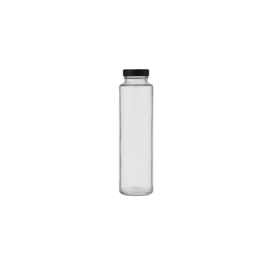 Bamboo Glass Bottle 53mm Lug Cap | Capacity 400ML