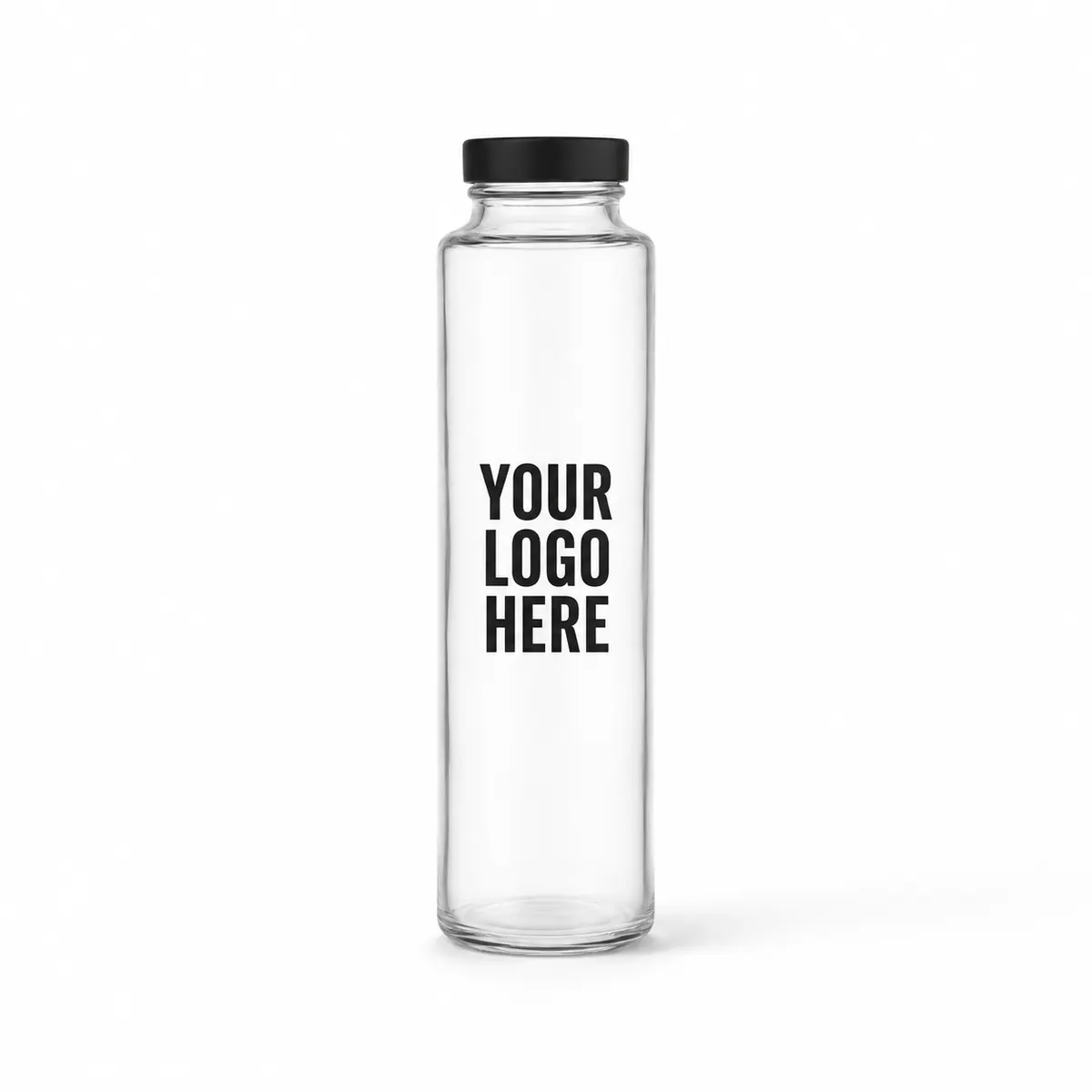 Customised Bamboo Glass Bottle 350 ml & 450 ml with Single Colour Printing