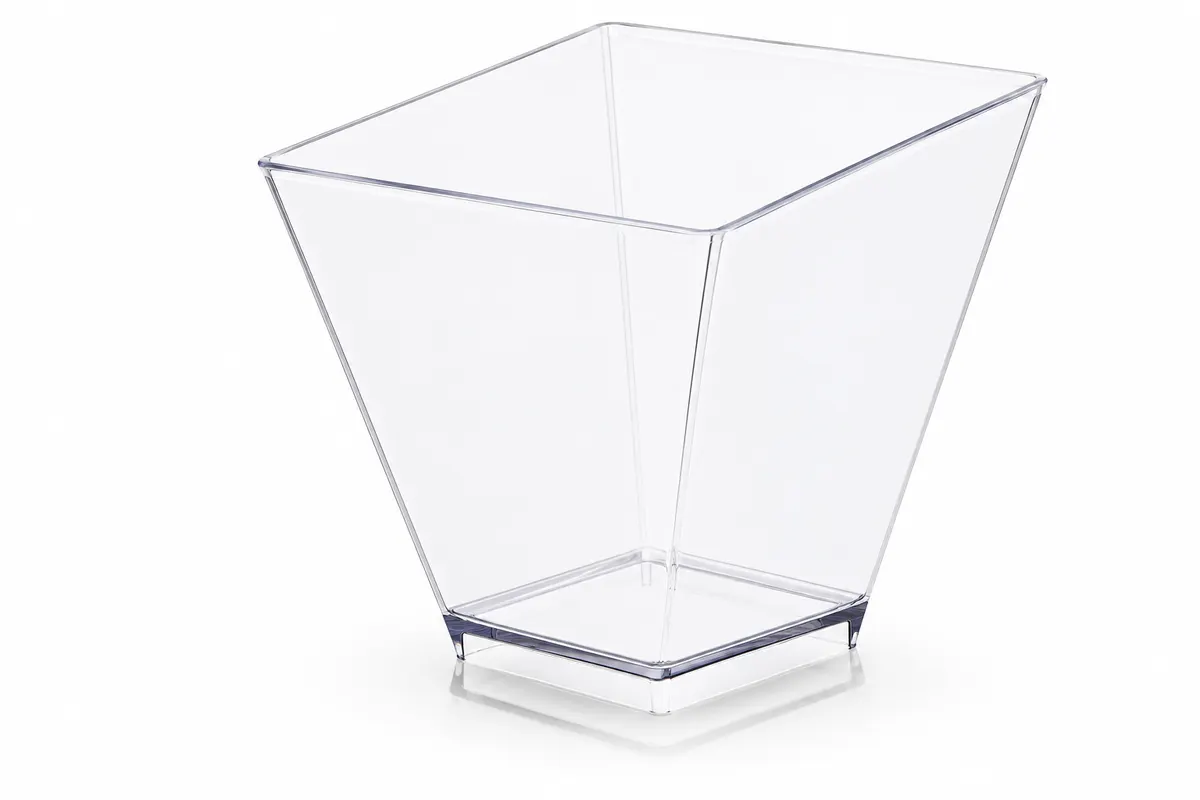 Acrylic Plastic Twisted Square Cup N29