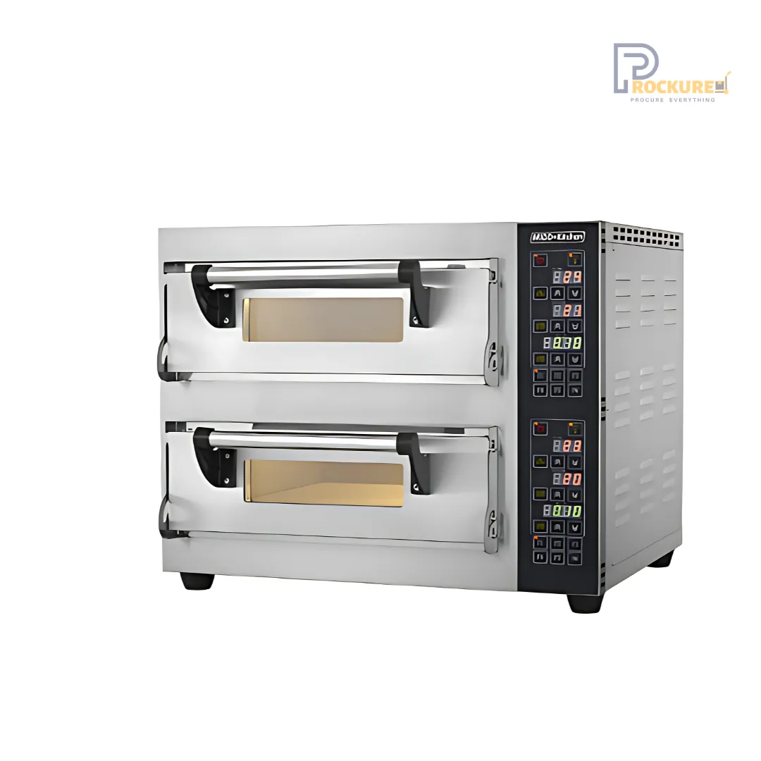 Midkitchen MK PO442 Electric Stone Pizza Oven - Double Deck 2