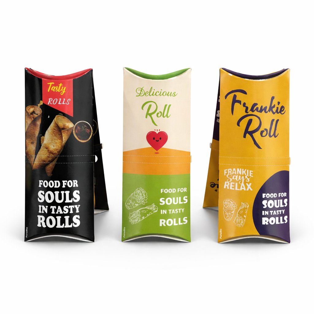 Printed Wrap & Roll Paper Box WRPBOX - Printed Wrap and Roll Paper Box 8 Inch 300 GSM