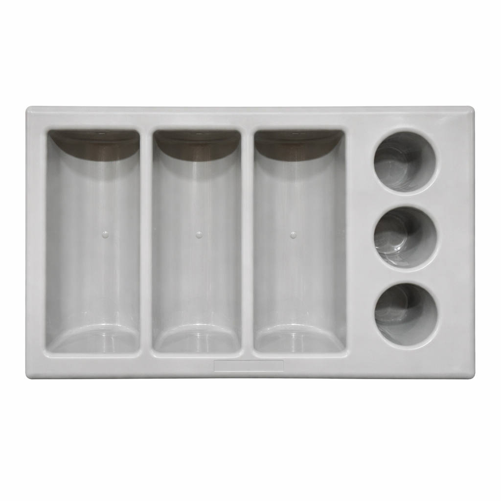 3 Section Cutlery Tray with 3 Holder