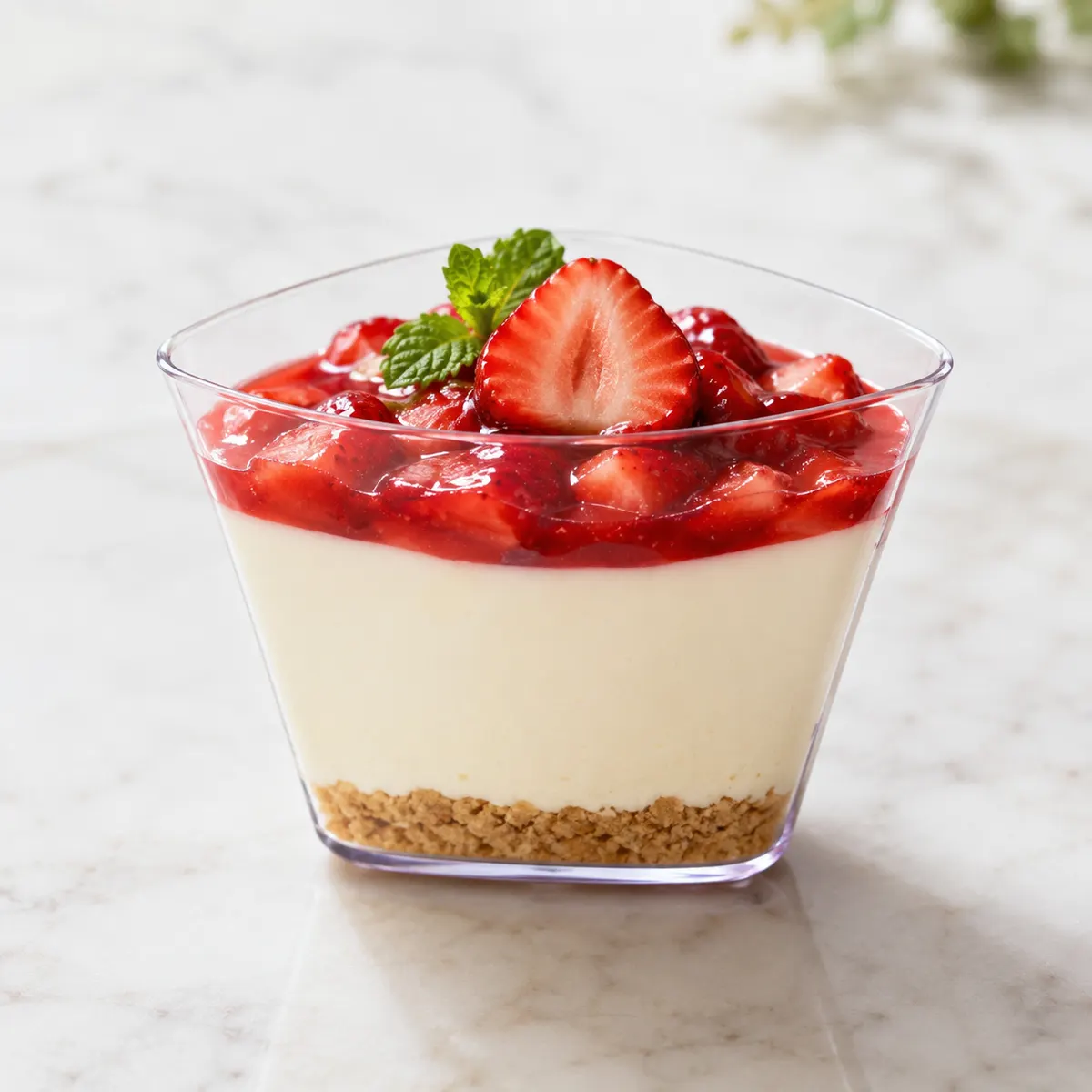 Acrylic Plastic Triangle Dessert Cup N3 3
