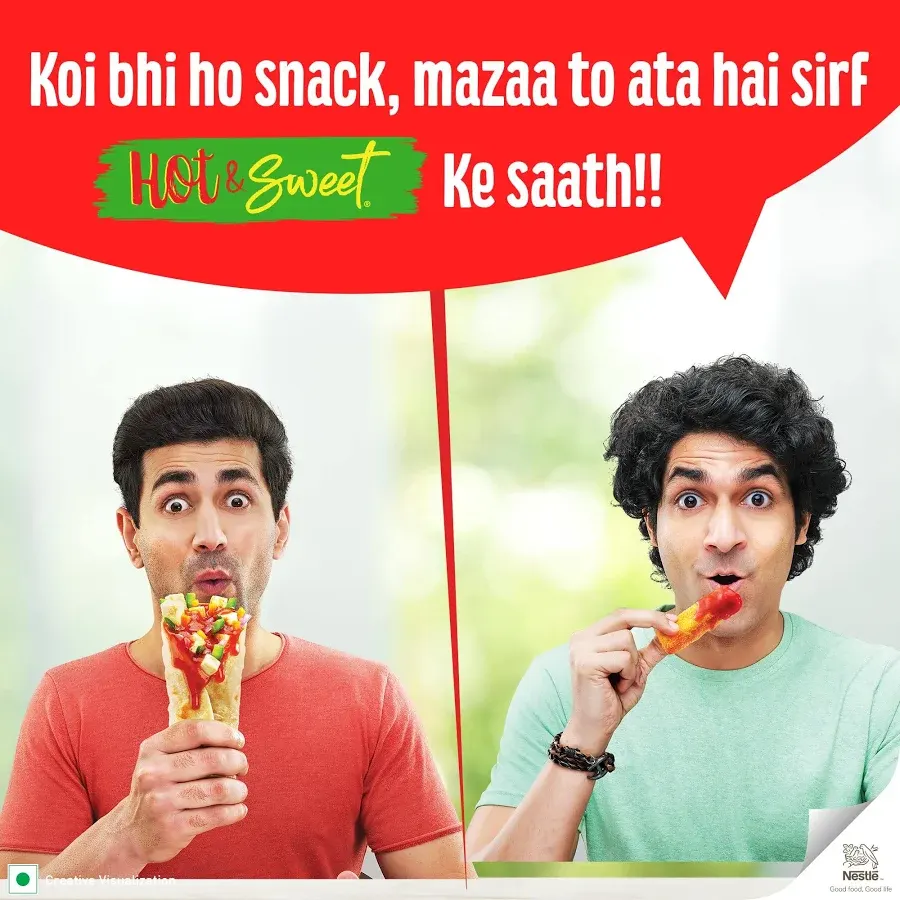 Maggi Tomato Ketchup Hot N Sweet 1 Kg 4
