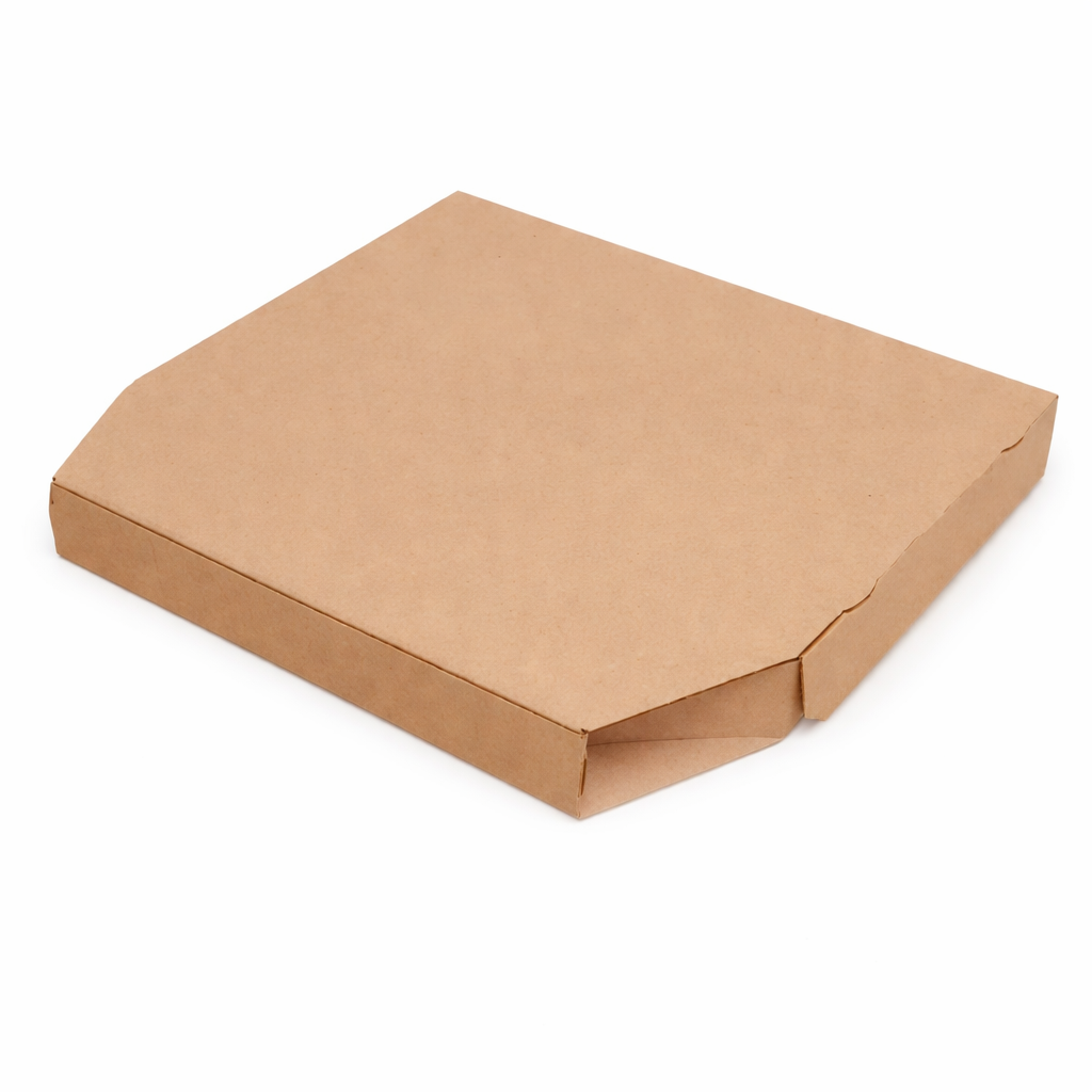 Diamond Shaped Kraft Brown Plain Corrugated Pizza Box 9 Inch (500 pcs)