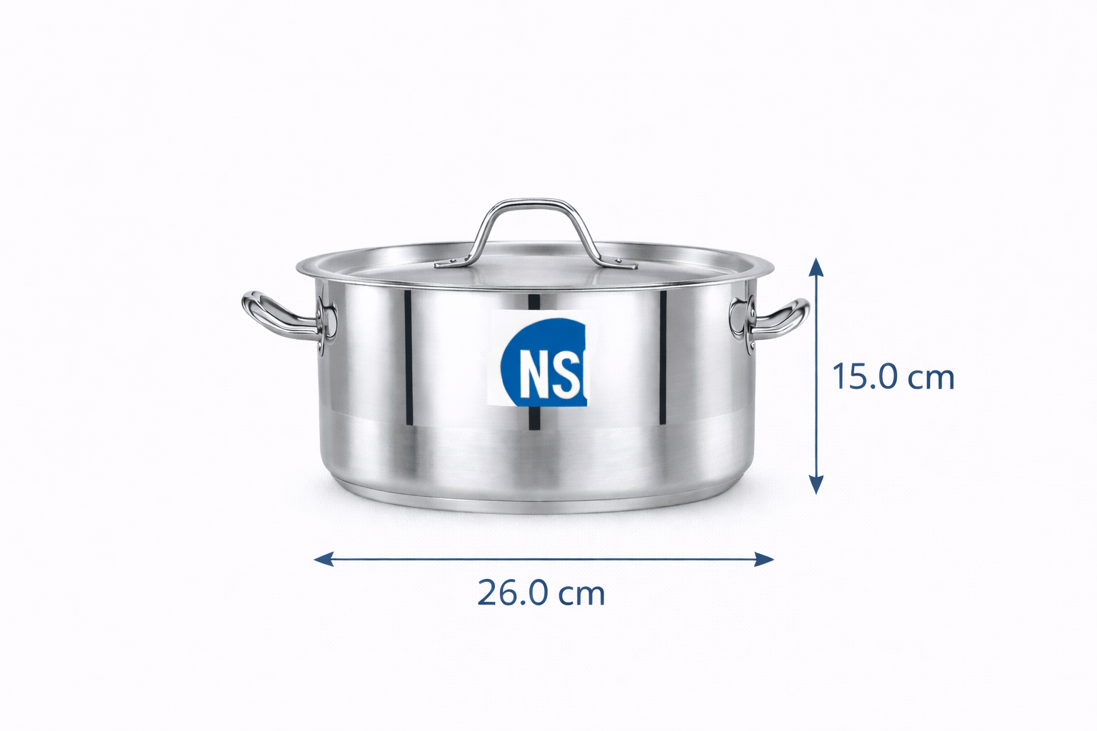 Pradeep Stainless Steel Cookpot 7.5 Litre - Cookpot 1/2 Size 26 x 15cm