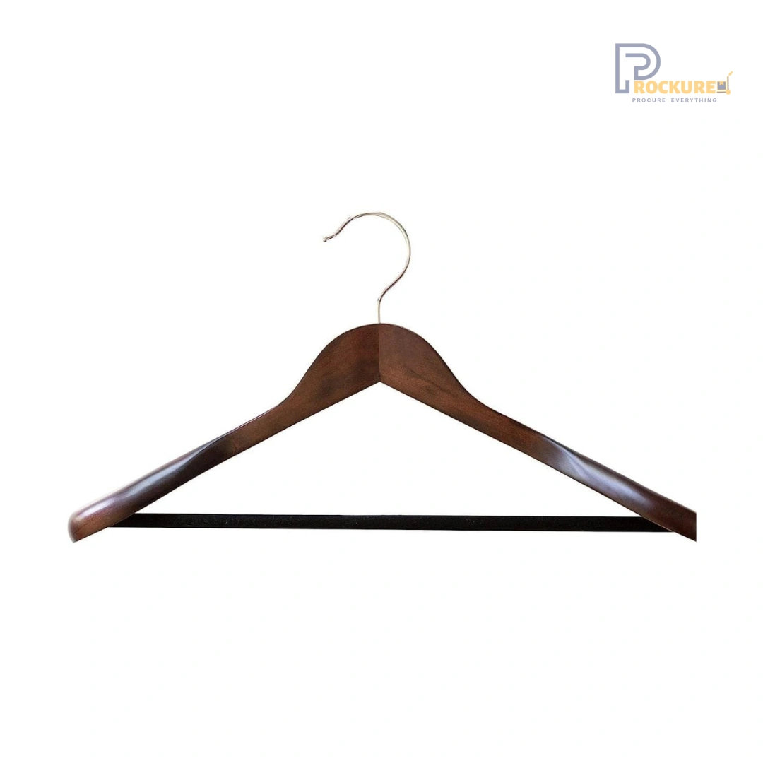 Dark Brown Wooden Hanger – Smooth Finish, 12mm Thick