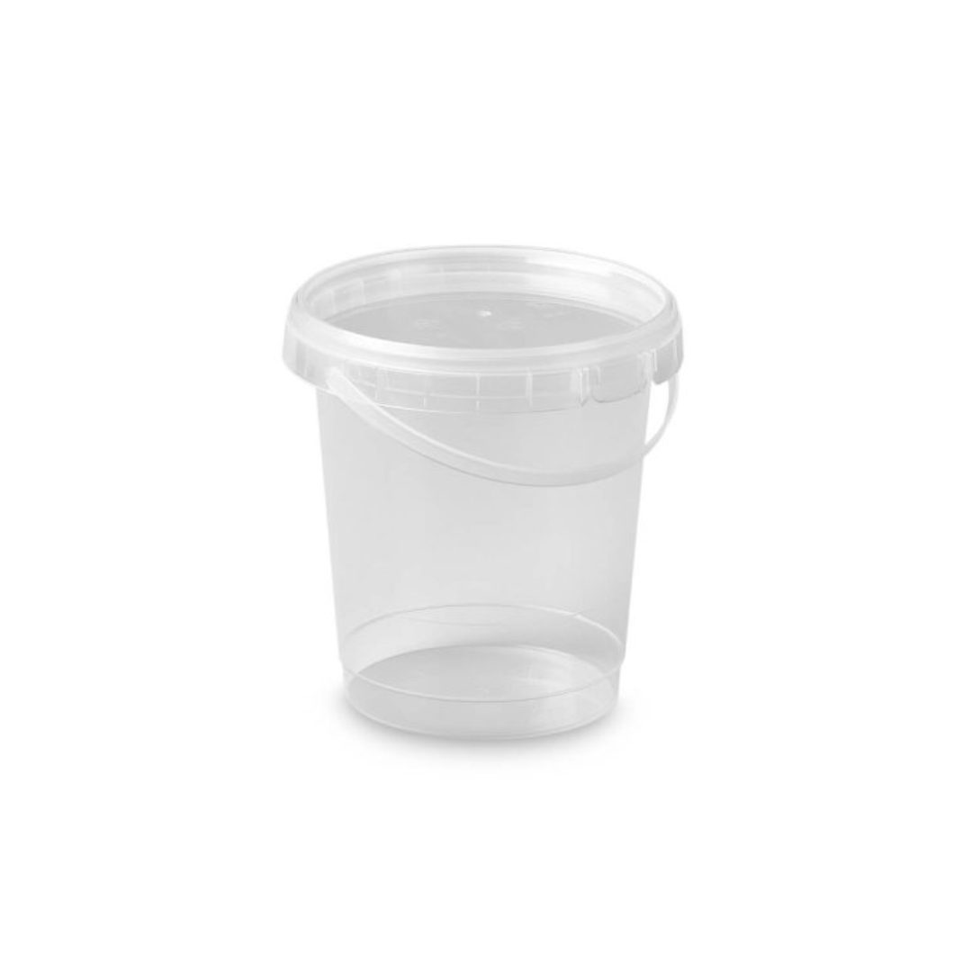 Round Tamper Proof Container with Handle 1000ml