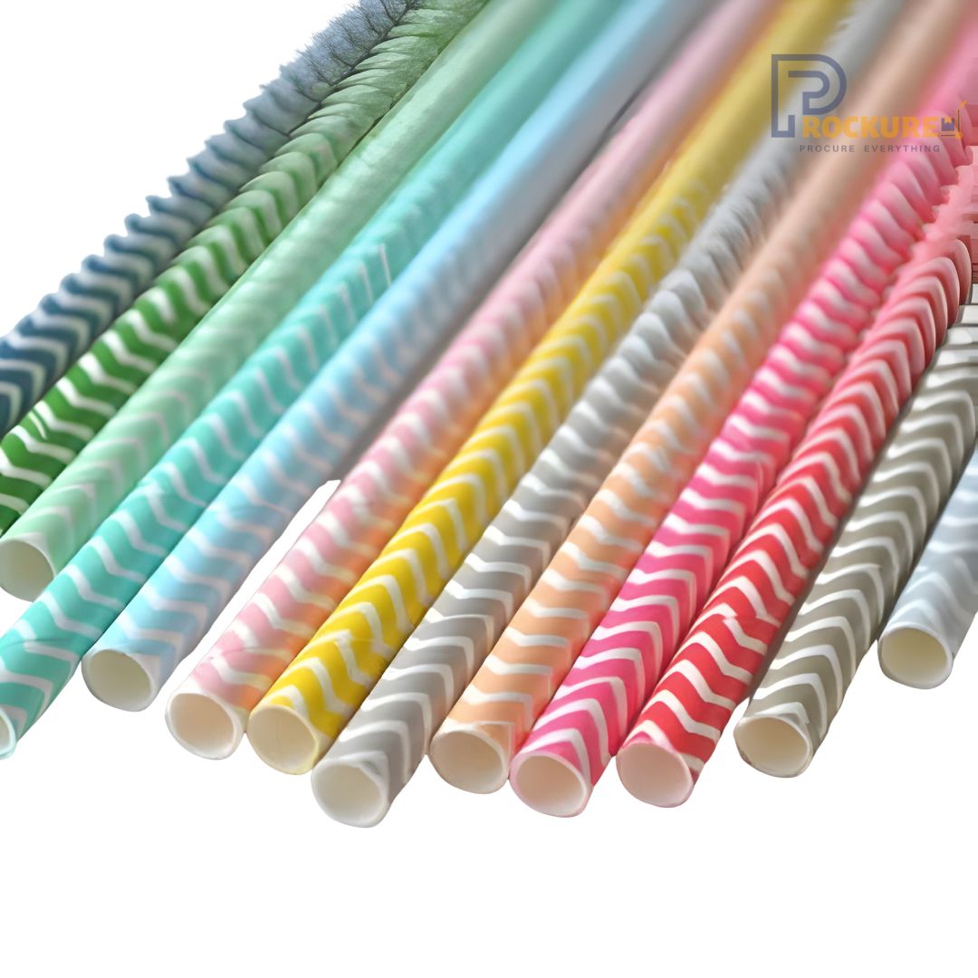6mm Printed Paper Straws | 330 GSM