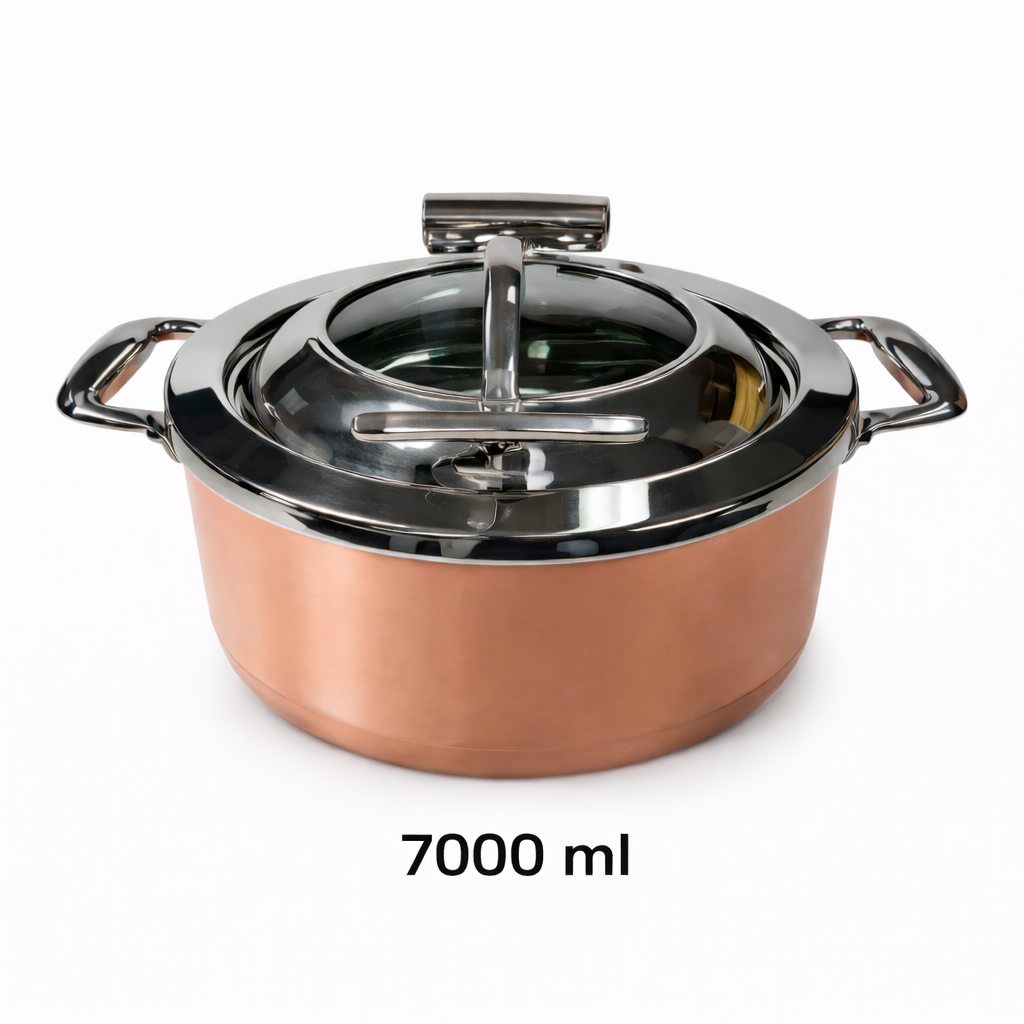 Triply Chafing Dish 7 Litre with Copper Coating