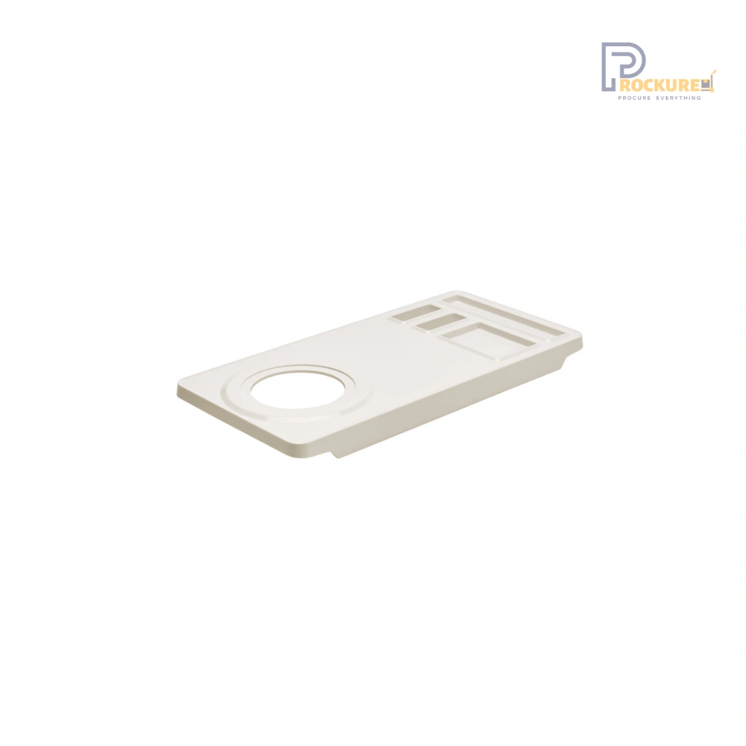 JVD Maestro Main Tray - Ivory Melamine with Anti-Theft Bracket