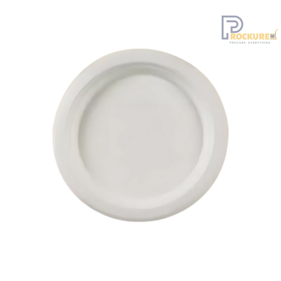 White Bagasse Round Plate 6 Inch | Biodegradable Plate