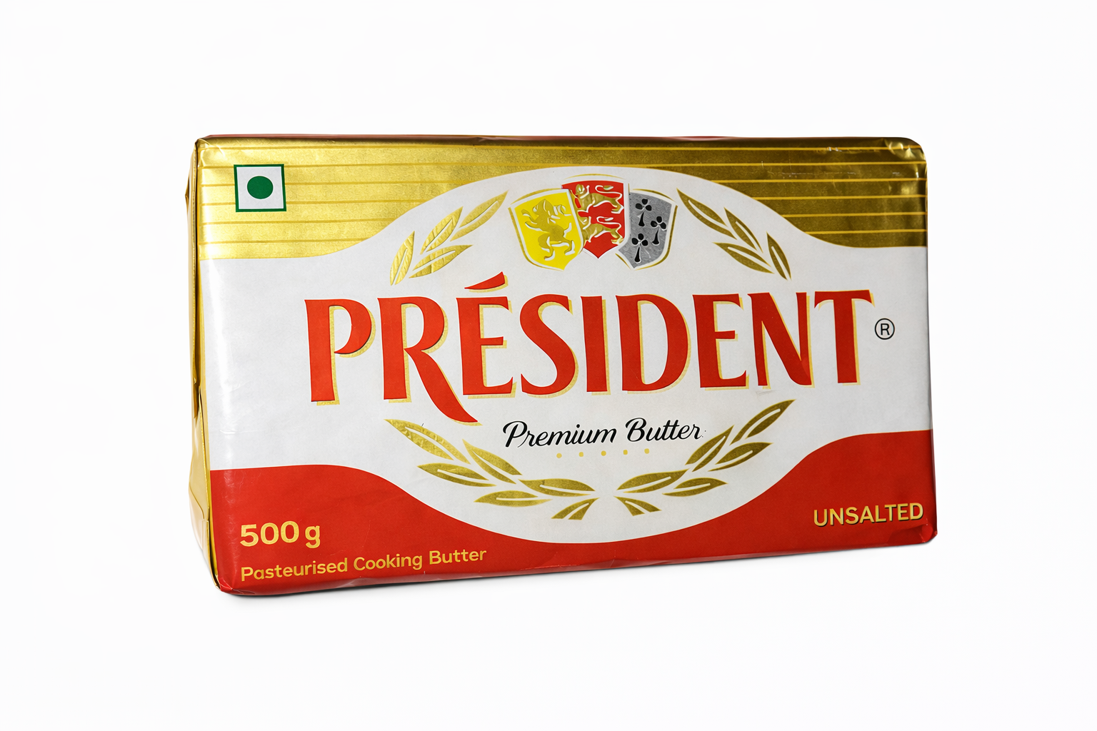 President Unsalted Butter 500gm IP (1*10pcs)