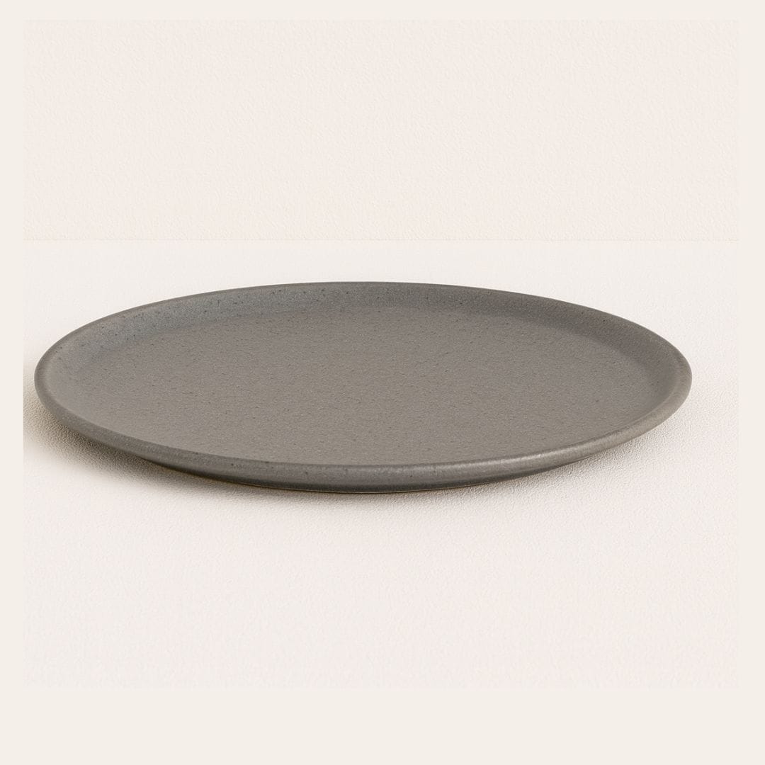 Sanaai Urban Grey Flat Plate 30 cm Porcelain Plate for Fine Dining (12 Pc Carton)
