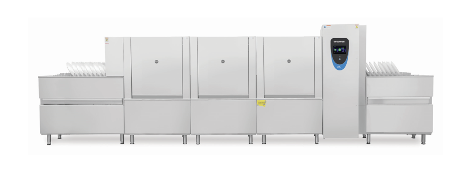 Washmatic WMFTH 4000 Flight Type Dishwasher | 4-Tank Commercial Dishwashing System