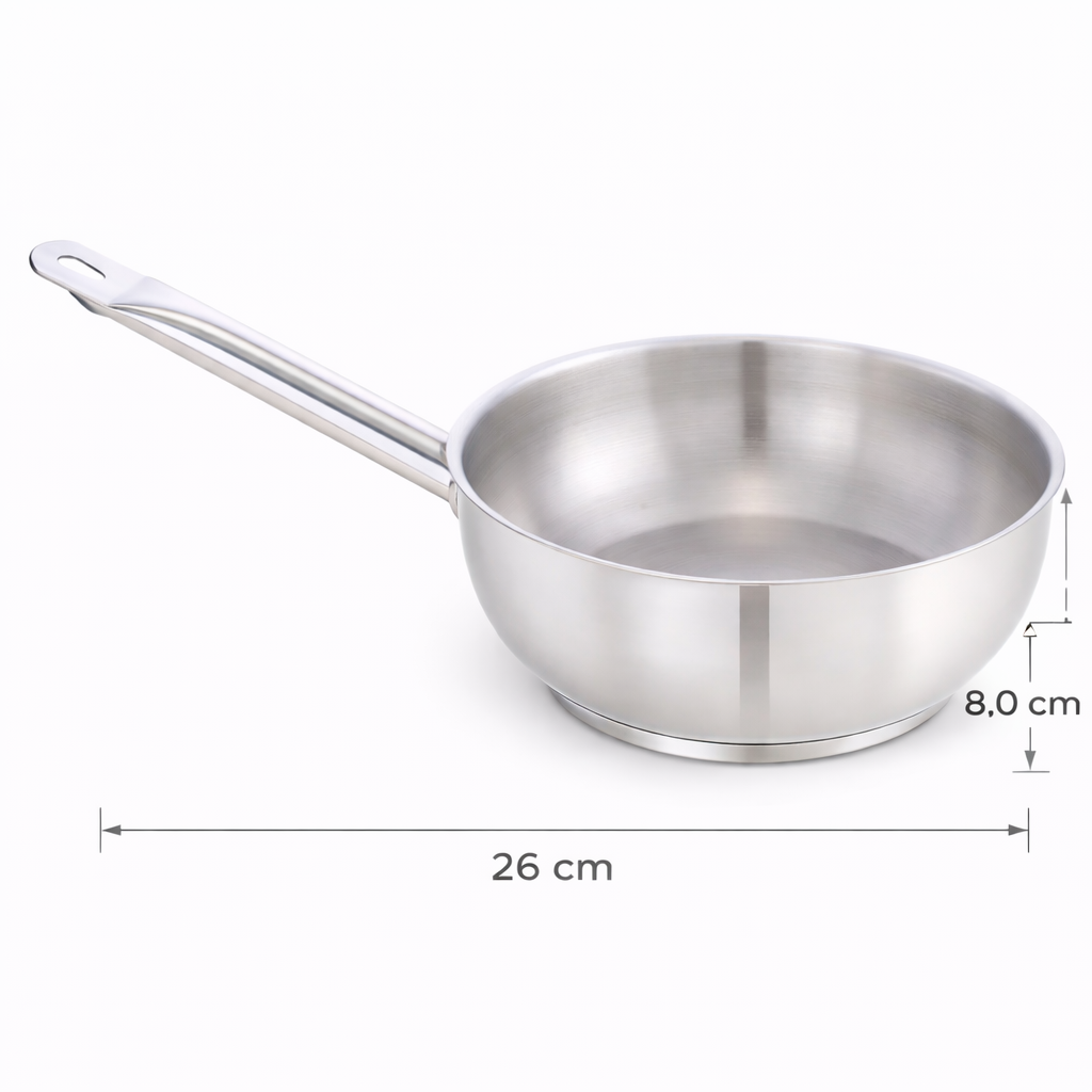 Pradeep - Stainless Steel Conical Pan 26 cm