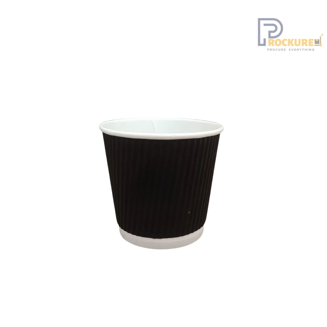 Ripple Black Cup 130 ml (4 Oz)